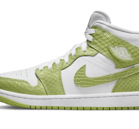 Nike Sko Air Jordan 1 Mid Grøn Python